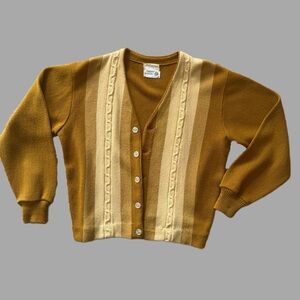 Arizona Jean Company Brown and Cream Cardigan Sweater
